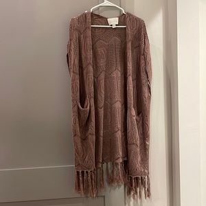Hinge Sleeveless Cardigan, XS/S